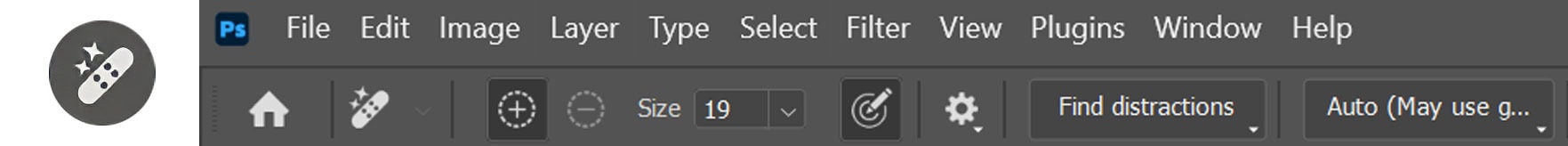 Menu Items in Photoshop